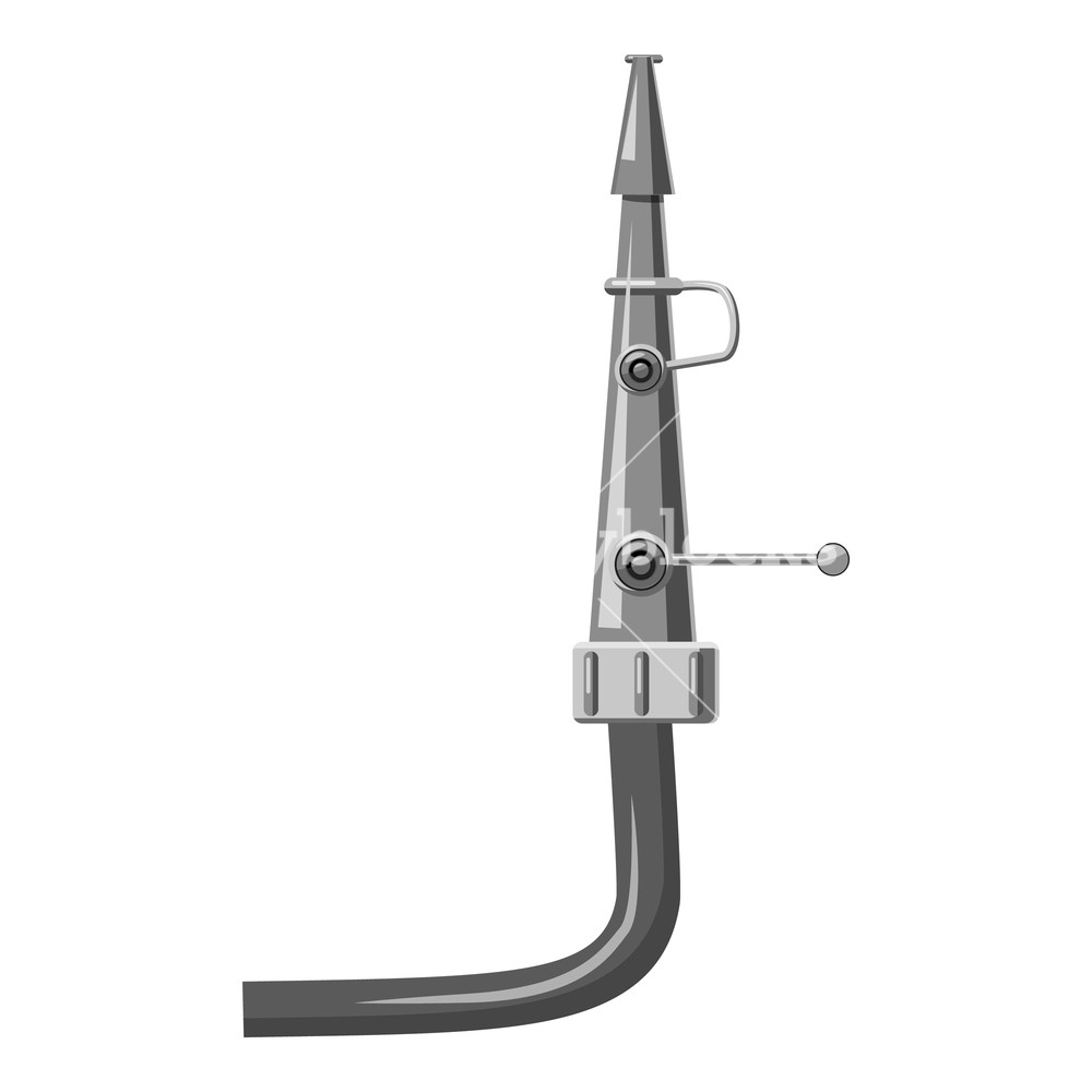 1000x1000 Fire Hose Icon Gray Monochrome Illustration Of Fire Hose Vector