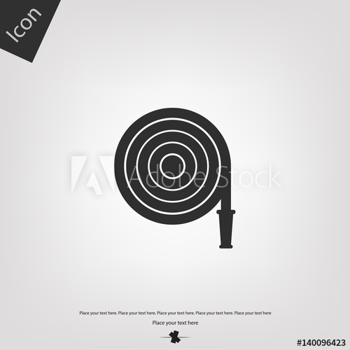 500x500 Fire Hose Vector Icon