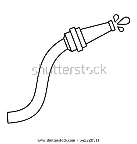 450x470 Fire Hose Clipart Black And White