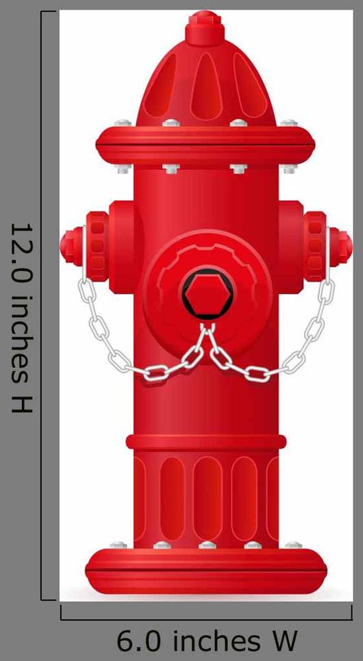 530x965 Fire Hydrant Vector Illustration