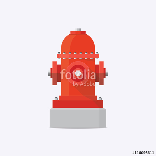 500x500 Fire Hydrant Vector Flat Design Stock Image And Royalty Free