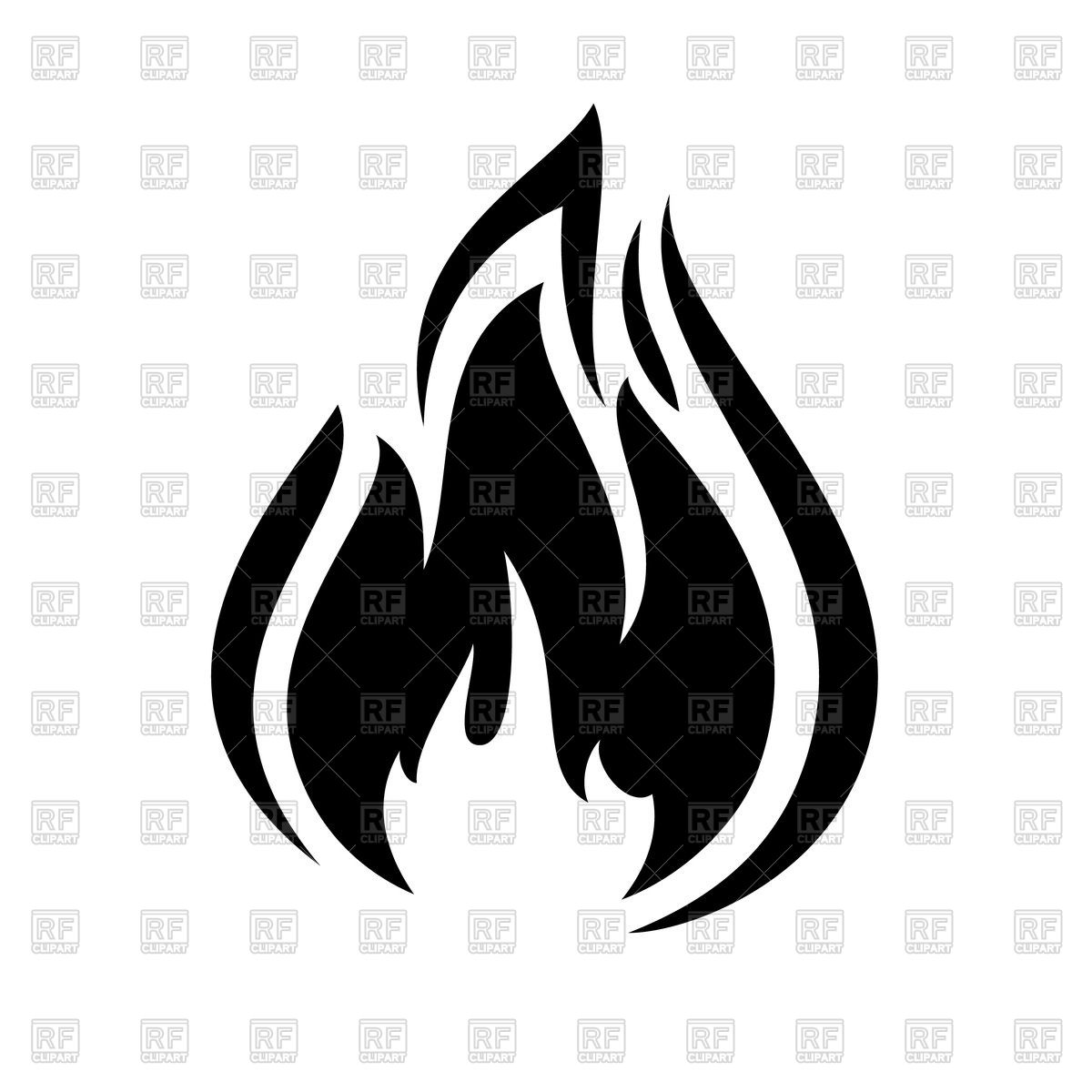1200x1200 Fire Flame Icon Vector Image Of Signs, Symbols, Maps