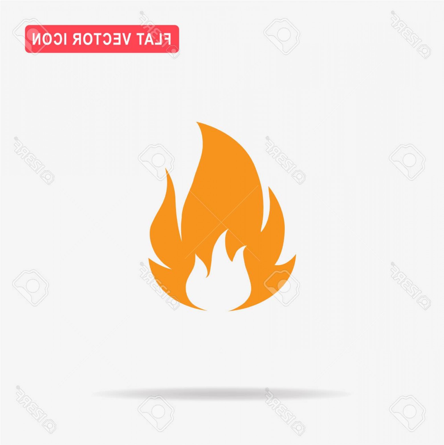 1558x1560 Photostock Vector Fire Icon Vector Concept Illustration For Design