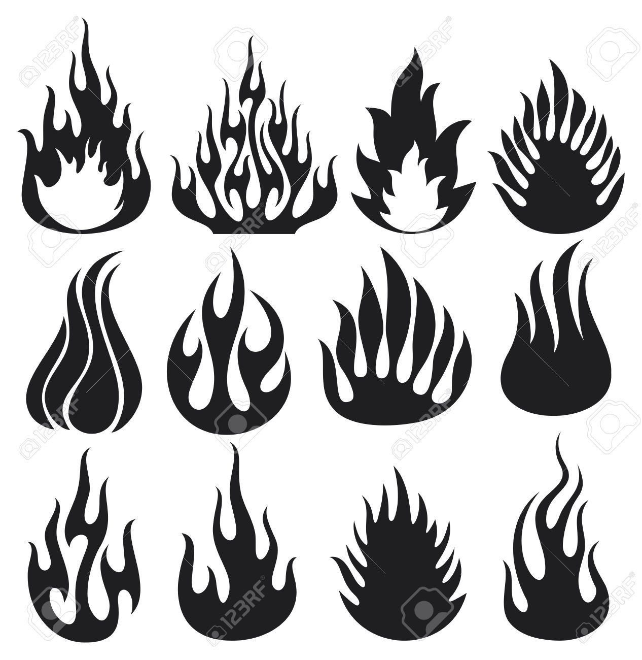 1266x1300 Stock Vector Fire In Fire Vector, Fire, Icon Set