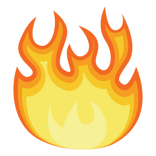 512x512 Fire Gradient Illustration