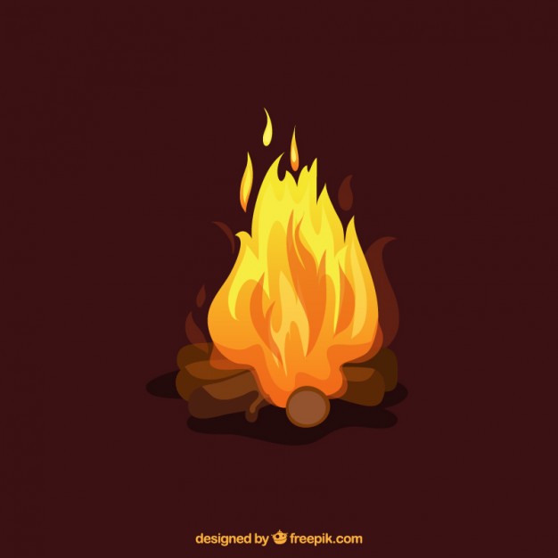626x626 Fire Illustration Vector Free Download