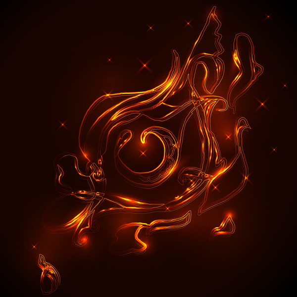 600x600 Abstract Illustration Of Eyes On Fire Vector Free Download
