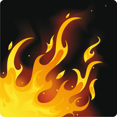 500x500 Different Fire Vector Illustration Set Free Download