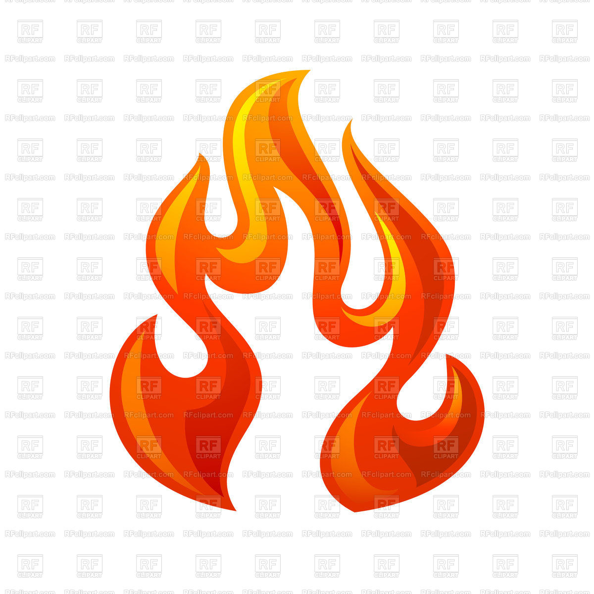 1200x1200 Fire Icon On A White Background Vector Image Of Icons