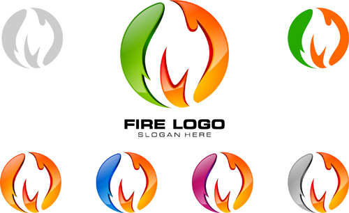 500x306 Abstract Fire Logos Vector Free Download