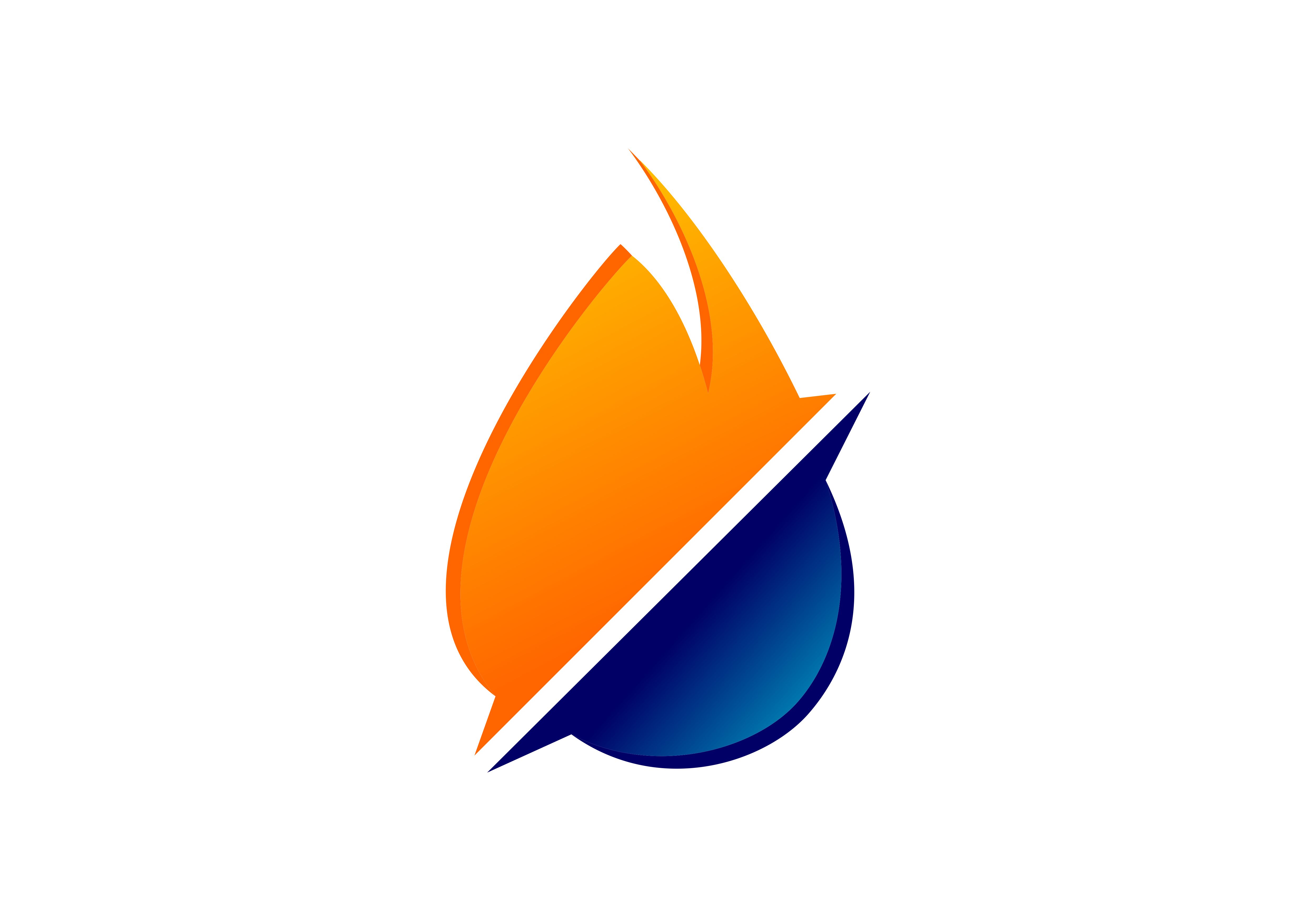 5000x3500 Oil And Gas, Fire Logo Vector Graphic