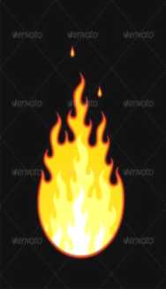 188x326 Fire Pit Vector Vector A Big Fire Stock Illustration Royalty Free