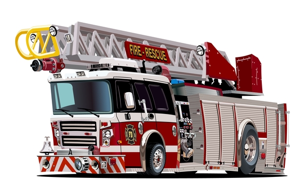 600x371 Cartoon Fire Truck Vector Free Download