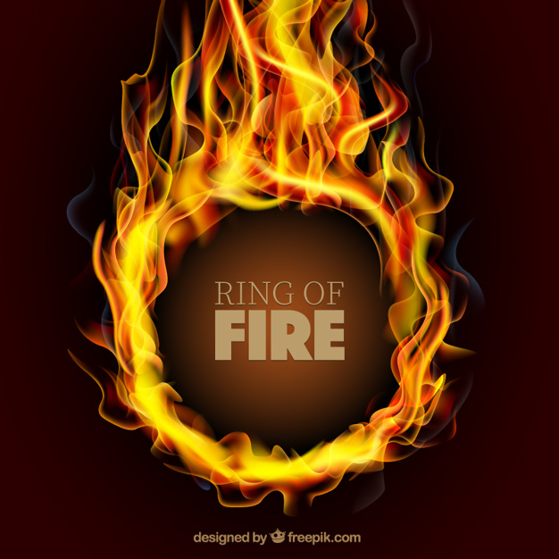 626x626 Ring On Fire Vector Free Download