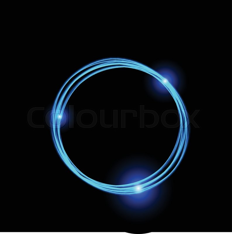 794x800 Energy Frame Shining Circle Banner Stock Vector Colourbox