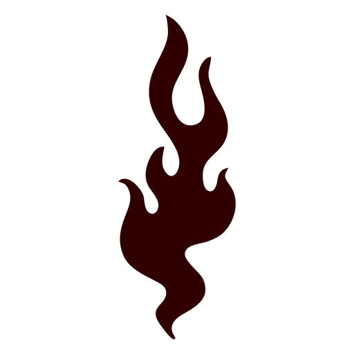 512x512 Fire Blaze Isolated Silhouette