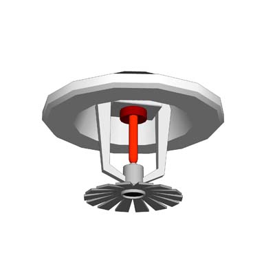400x400 Fire Sprinkler Set Model