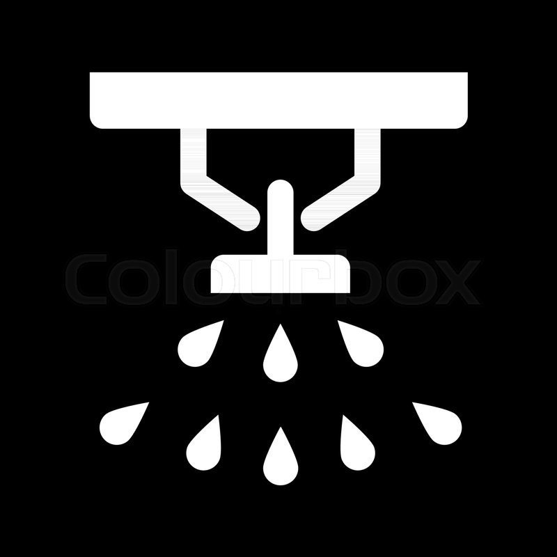 800x800 Sprinkler, Fire Extinguisher Solid Stock Vector Colourbox