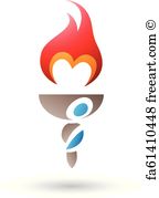 144x179 Free Art Print Of Torches Torches With Fire And Reflections