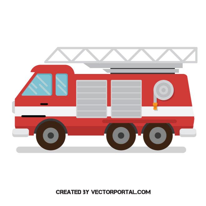 660x660 Fire Truck Vector Graphics