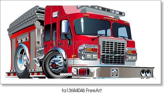 560x316 Free Art Print Of Vector Cartoon Fire Truck Vector Cartoon Fire