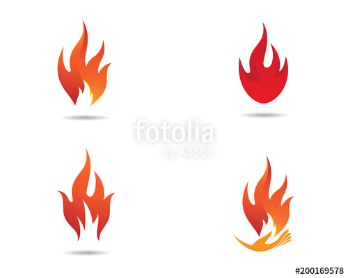 500x400 Fire Vector Icon Stock Image And Royalty Free Vector