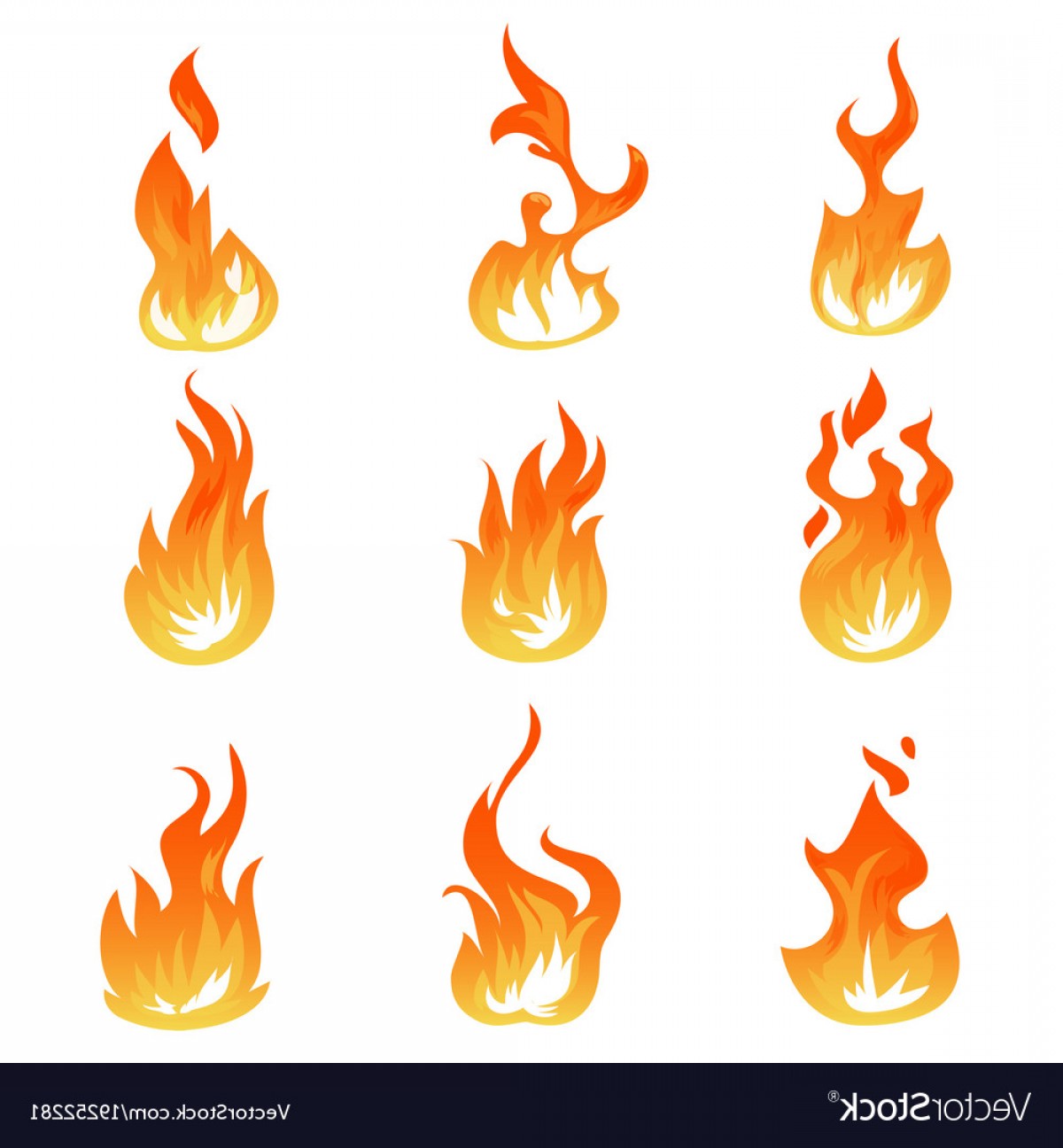 1200x1296 Animated Flame Vector Art Wallkeeper