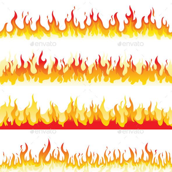 590x590 Seamless Fire Flame Vector Illustration Illustrator
