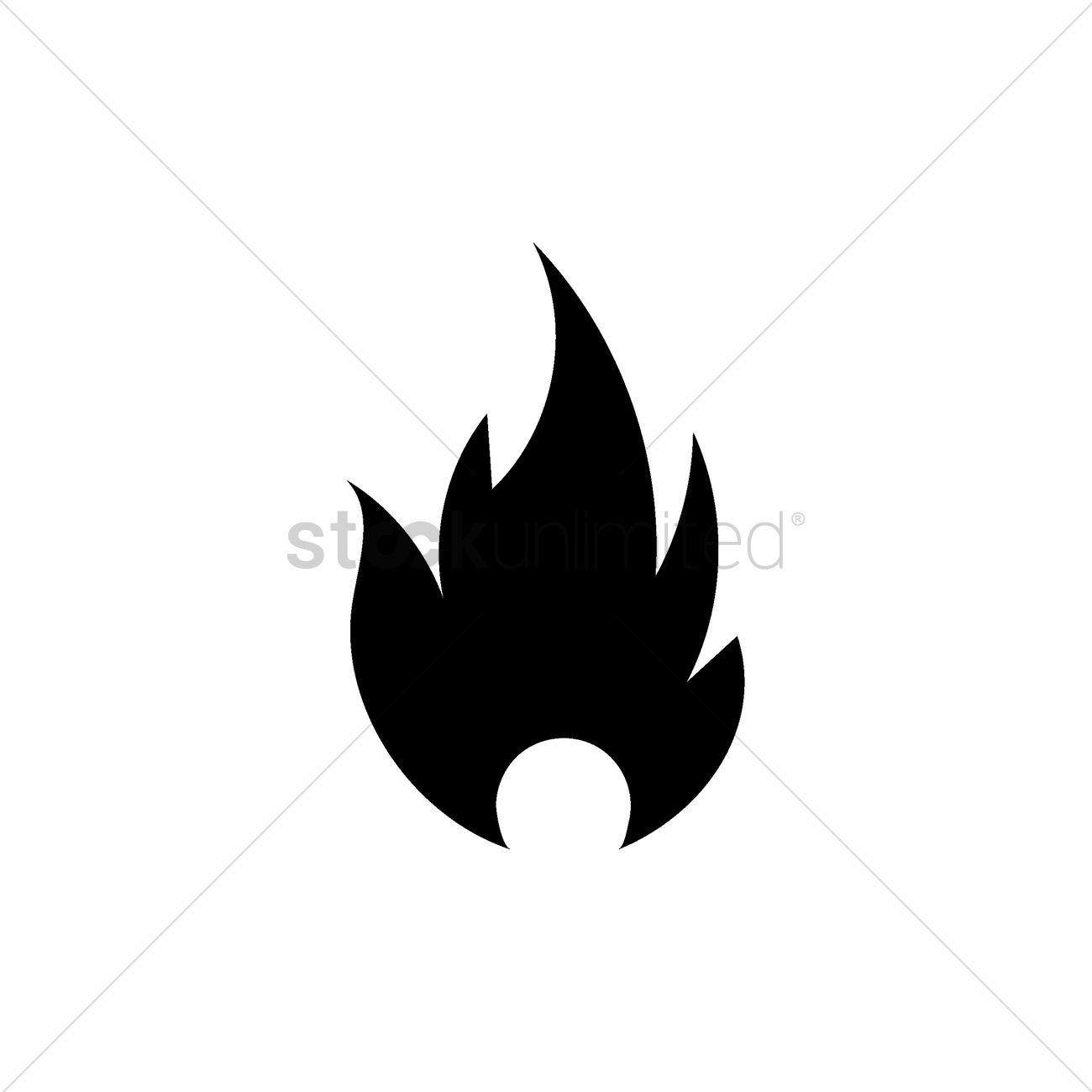 Fire Vector Image 1300x1300 Fire Vector Image