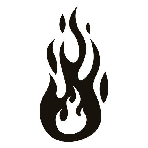 Fire Cartoon Flame Illustration Black White 512x512 Fire Cartoon Flame Illustration Black White