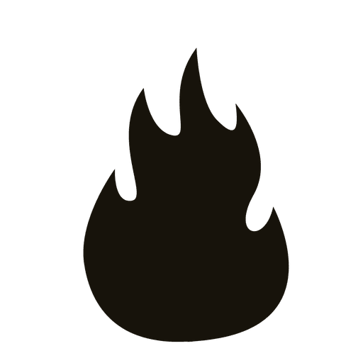 Flame Fire Black Silhouette Design 512x512 Flame Fire Black Silhouette Design
