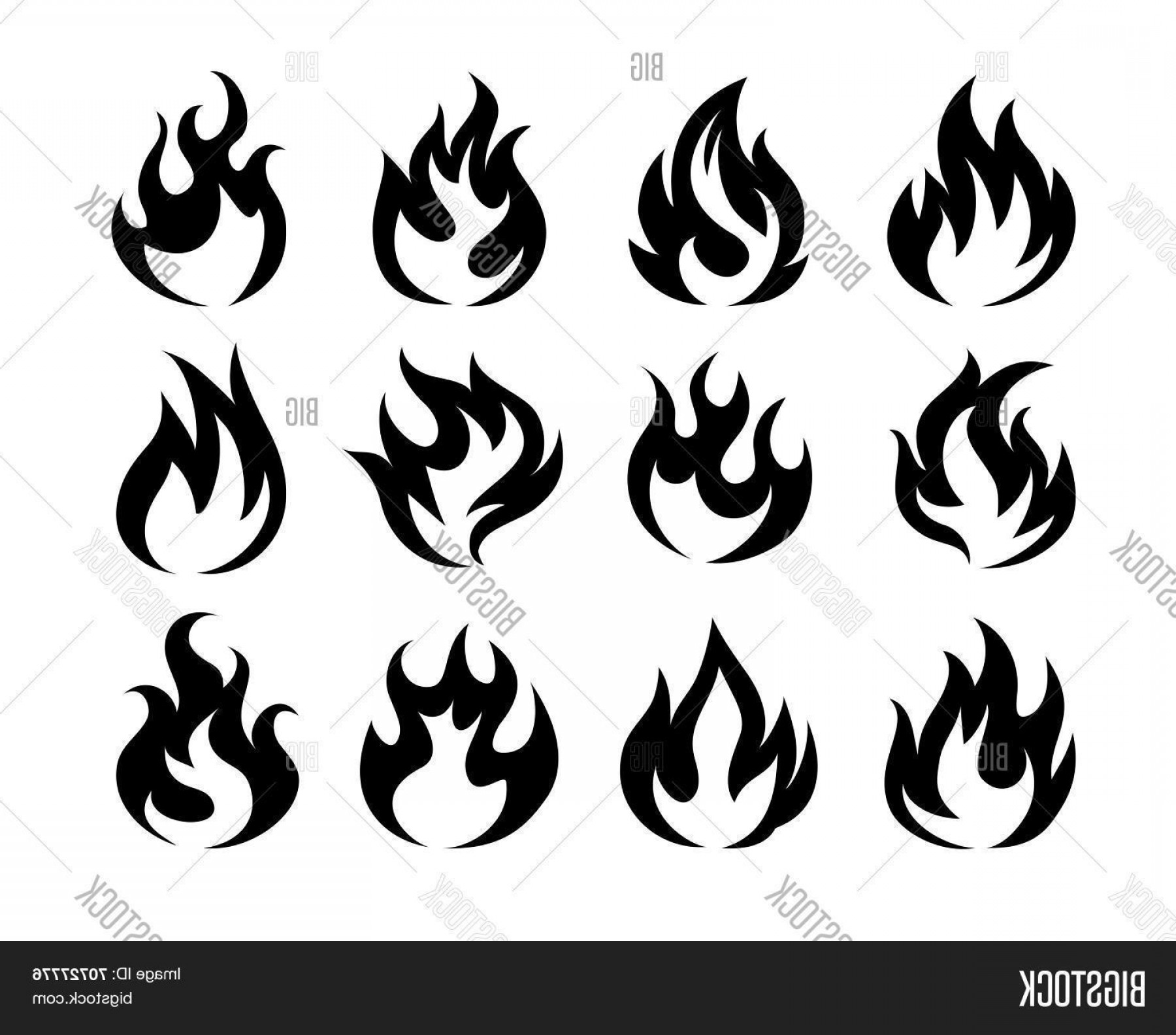 Fire Vector Black at Vectorified.com | Collection of Fire Vector Black ...