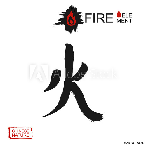Hand Drawn China Hieroglyph Translate Fire Vector Japanese Black 500x500 Hand Drawn China Hieroglyph Translate Fire Vector Japanese Black