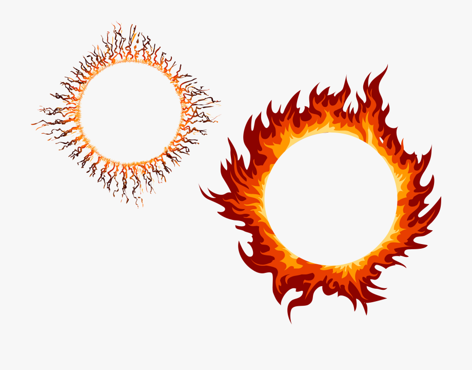 920x720 Fire Vector Frame