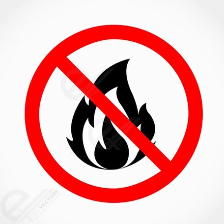 456x456 Free No Fire Vector Sign Illustrations Clipart And Vector Graphics