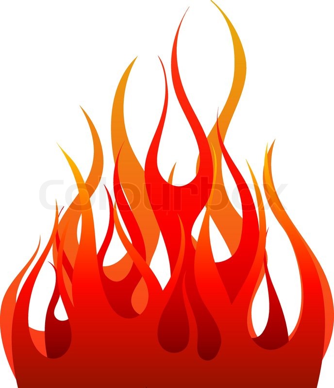 688x800 Inferno Fire Vector Background For Stock Vector Colourbox