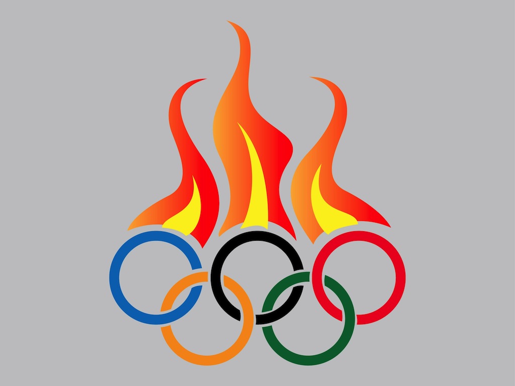 1024x768 Olympic Fire Vector Vector Art Graphics
