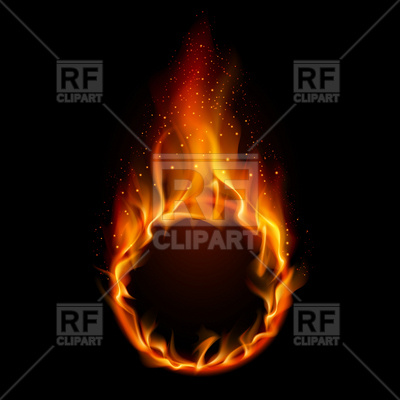 400x400 Ring Of Fire Vector Image Of Backgrounds, Textures, Abstract
