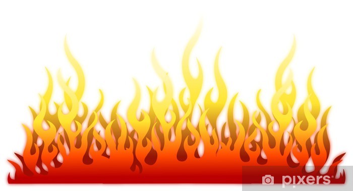 700x378 Burn Flame Fire Vector Background Wall Mural