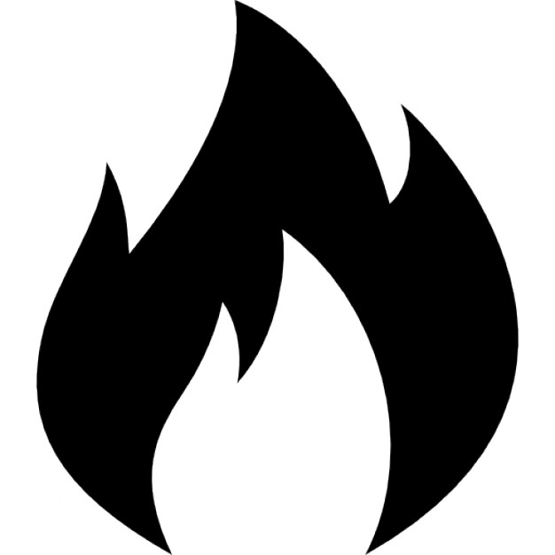 626x626 Fire Icon Vector