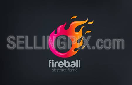 450x291 Fireball Logo Fire Flame Abstract Design Vector Template Circle