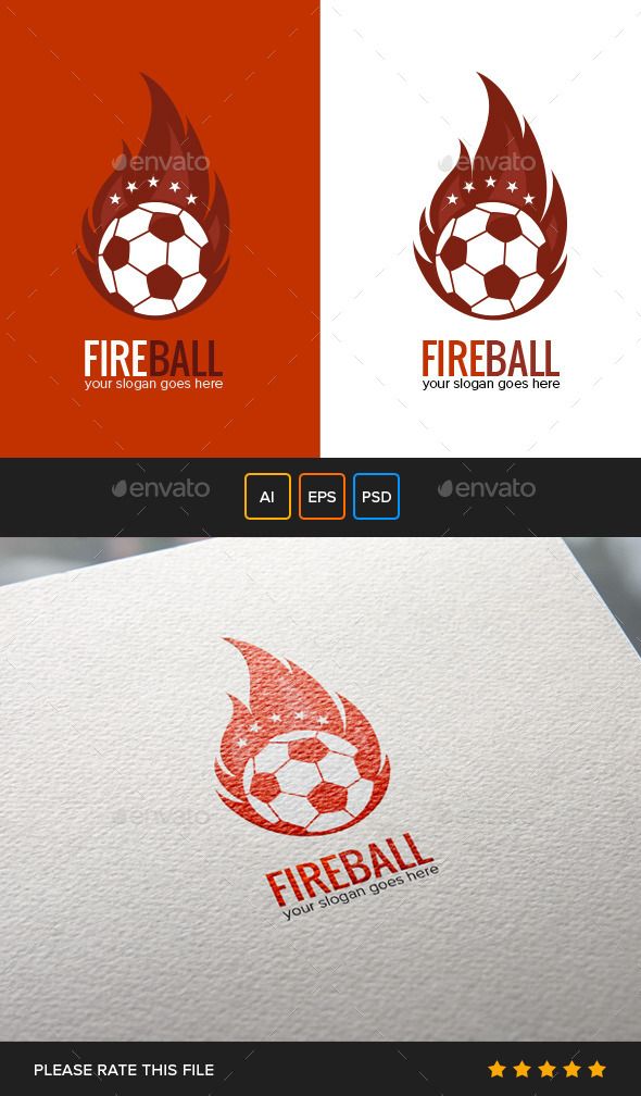 590x1008 Fireball Logo Fonts Used