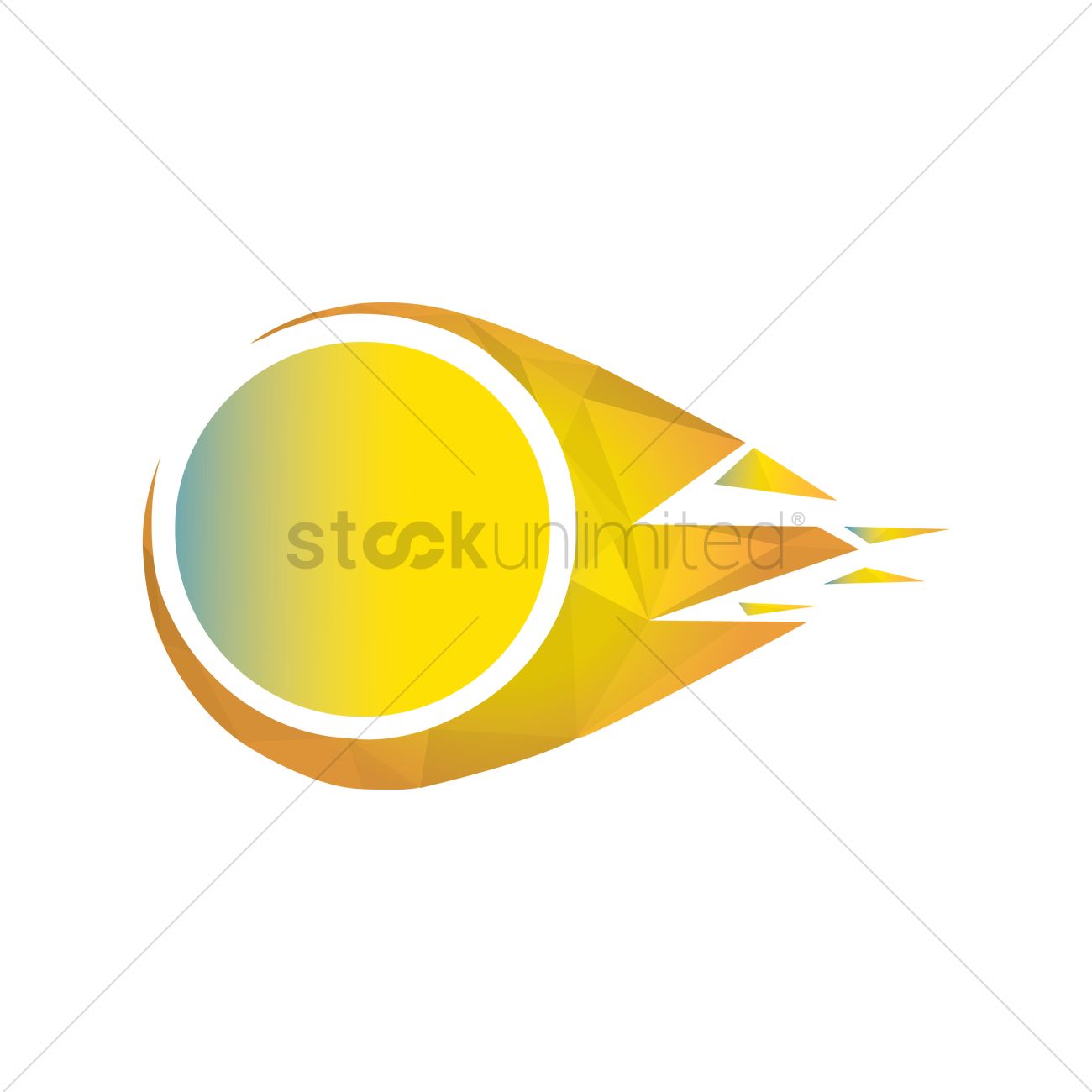 1300x1300 Fireball Logo Element Vector Image