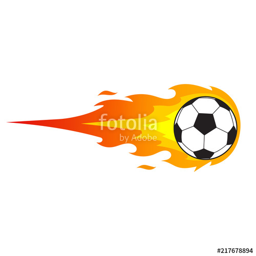 500x500 Fireball Vector Flat Design Isolated Stock Image And Royalty