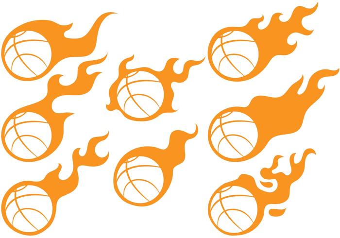 700x490 Basketball Fireball Vectors