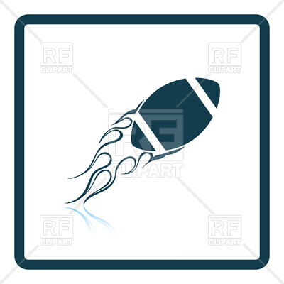 Silhouette American Football Fireball Vector Image Of Sport 400x400 Silhouette American Football Fireball Vector Image Of Sport
