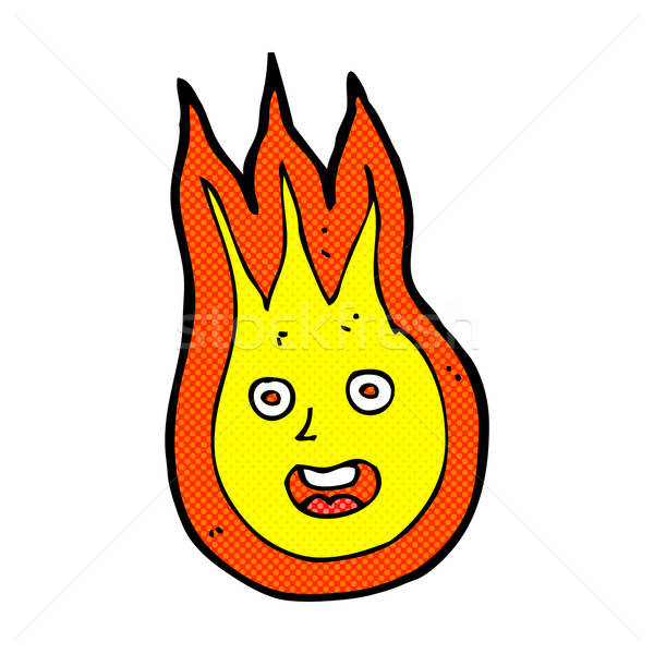 Comic Cartoon Friendly Fireball Vector Illustration 600x600 Comic Cartoon Friendly Fireball Vector Illustration
