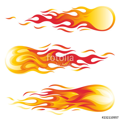 Fireball Vector Illustration Set Stock Image And Royalty Free 500x500 Fireball Vector Illustration Set Stock Image And Royalty Free