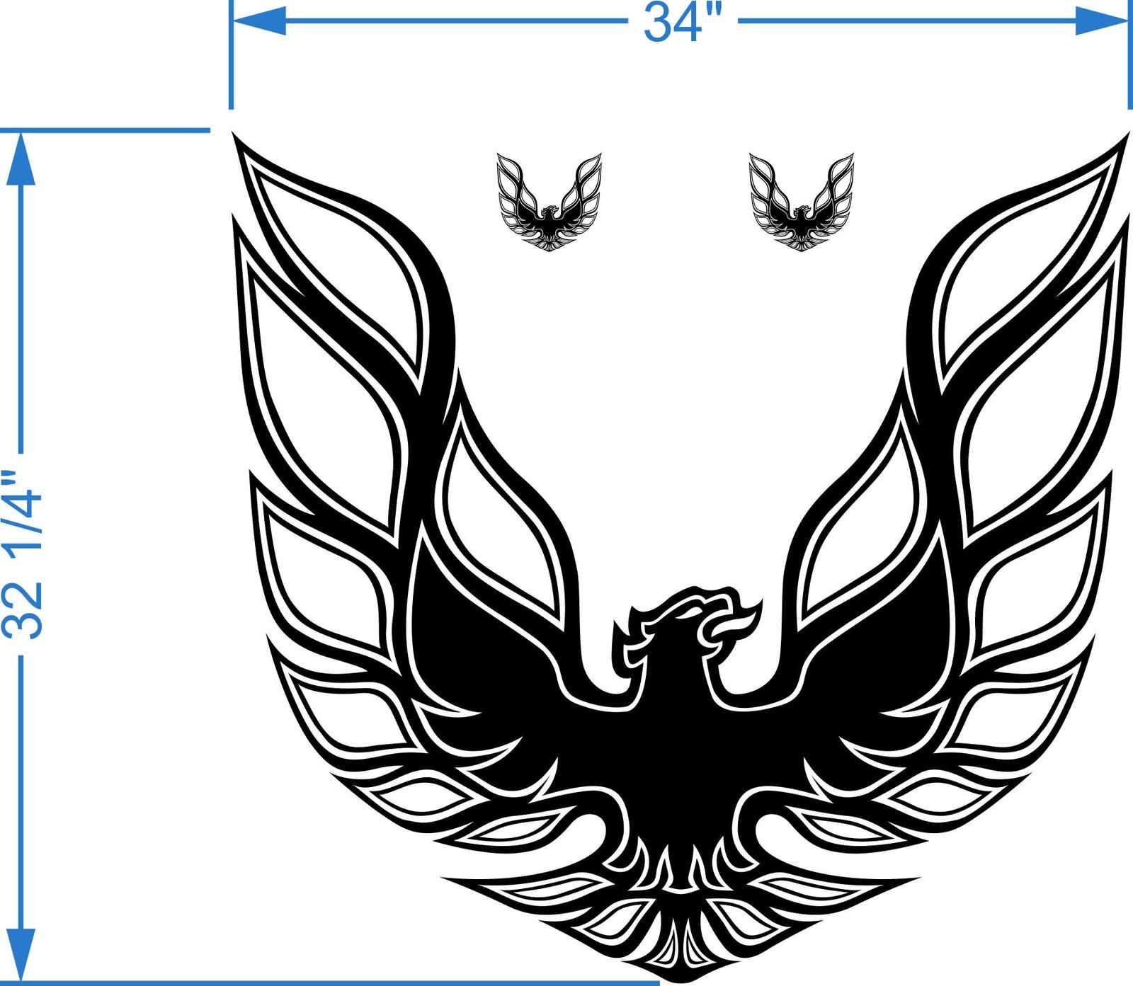 Kit Firebird Trans Am Hood Bird Decal Graphic Pontiac Airbrush 1600x1393 Kit Firebird Trans Am Hood Bird Decal Graphic Pontiac Airbrush
