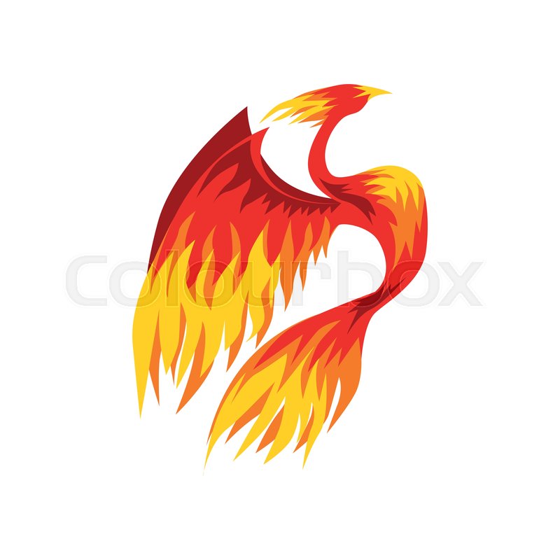 Phoenix Bird, Fairy Firebird Vector Stock Vector Colourbox 800x800 Phoenix Bird, Fairy Firebird Vector Stock Vector Colourbox
